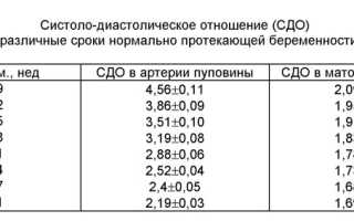 Допплер при беременности норма