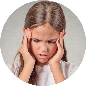 у девочки стресс